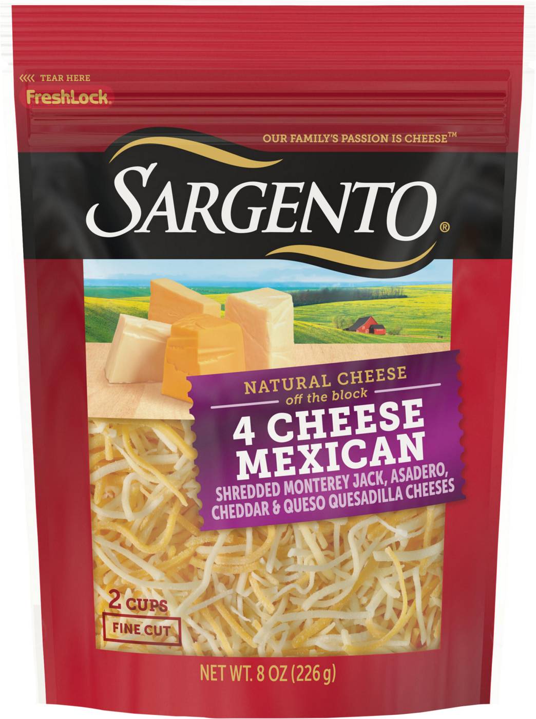 SARGENTO 4 Cheese Mexican Blend Fine Cut Shredded Cheese; image 1 of 2