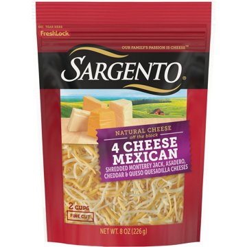 SARGENTO 4 Cheese Mexican Blend Fine Cut Shredded Cheese