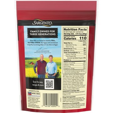 SARGENTO 4 Cheese Mexican Blend Fine Cut Shredded Cheese