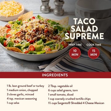 Sargento 4 Cheese Mexican Blend Fine Cut Shredded Cheese