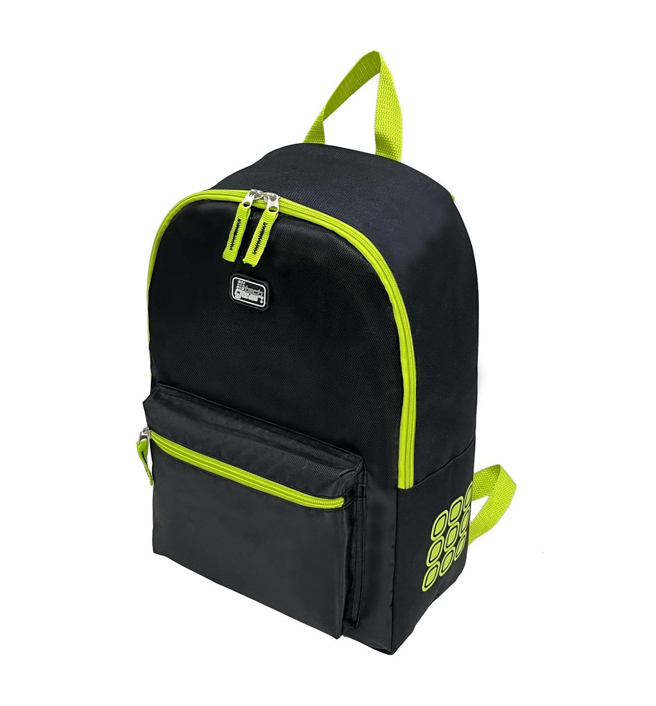 Tech Gear Classic Backpack - Black & Green; image 2 of 4