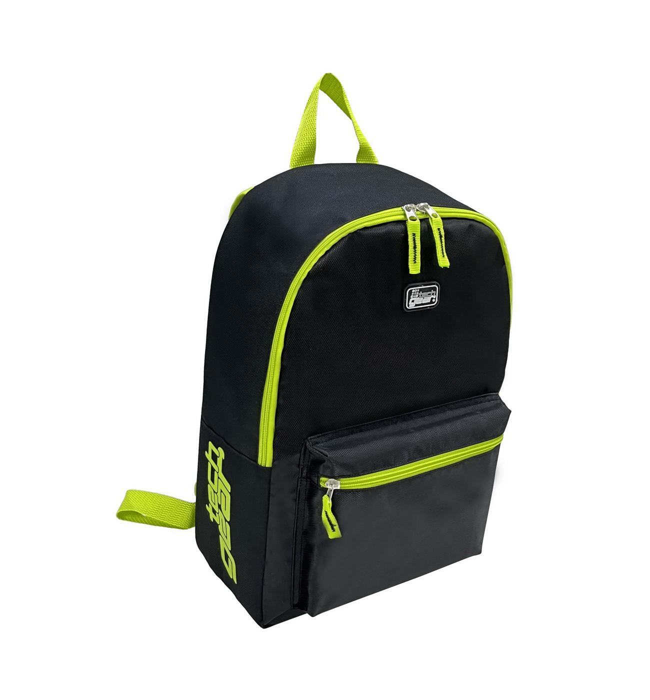 Tech Gear Classic Backpack - Black & Green; image 4 of 4