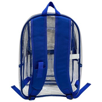 Tech Gear Clear Backpack with Trim - Blue, 16.5"