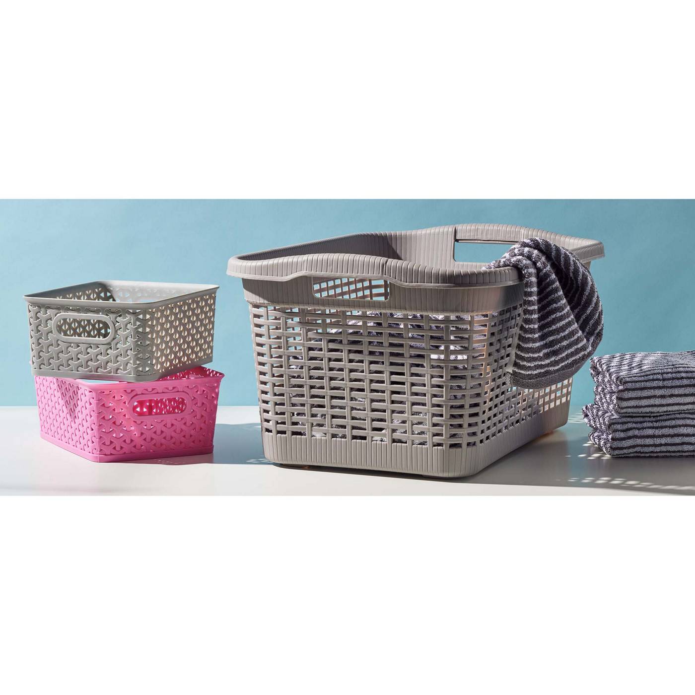 Destination Holiday Laundry Basket - Grey; image 4 of 4