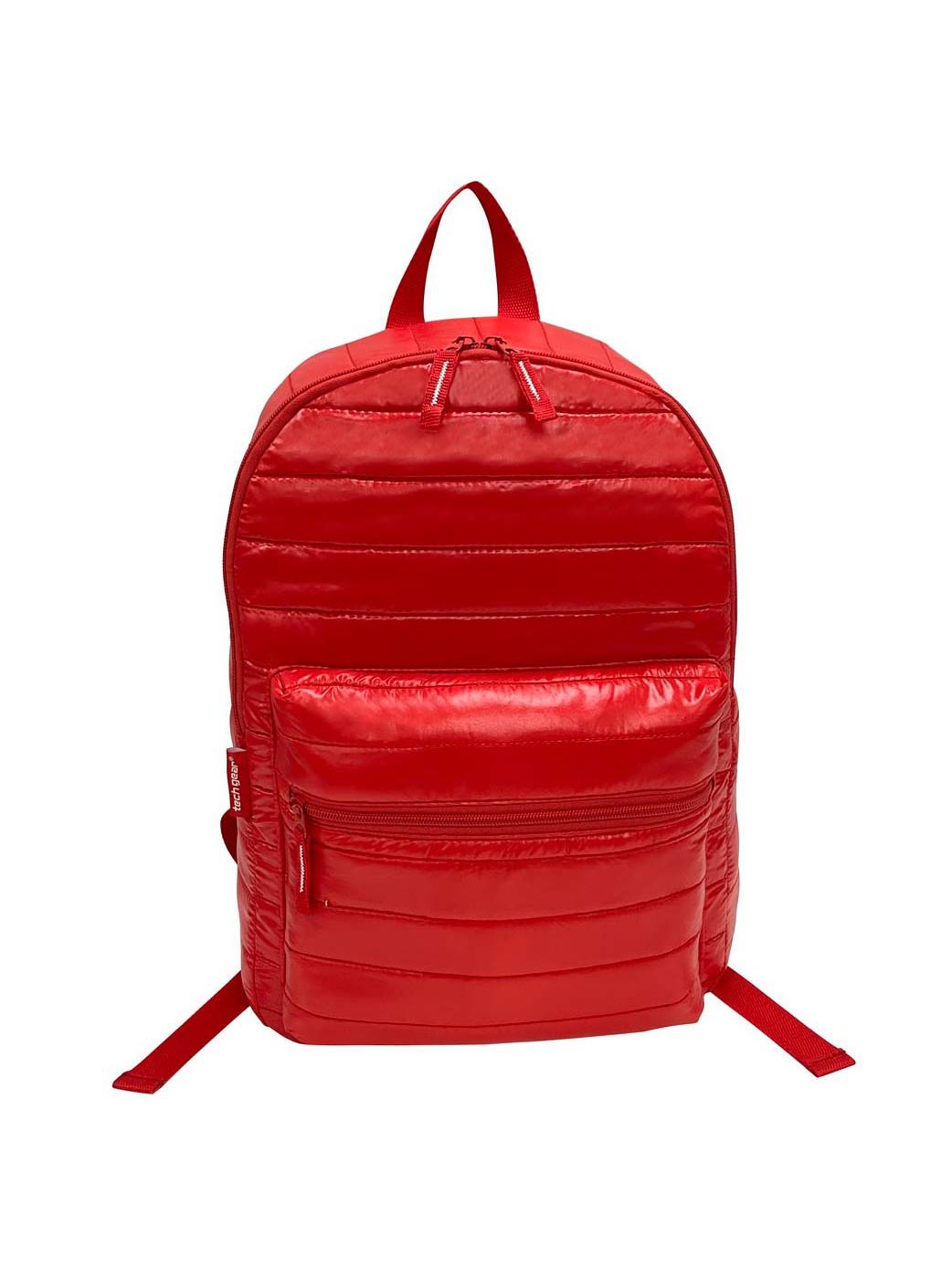 Tech Gear Puffer Backpack - Red; image 1 of 2