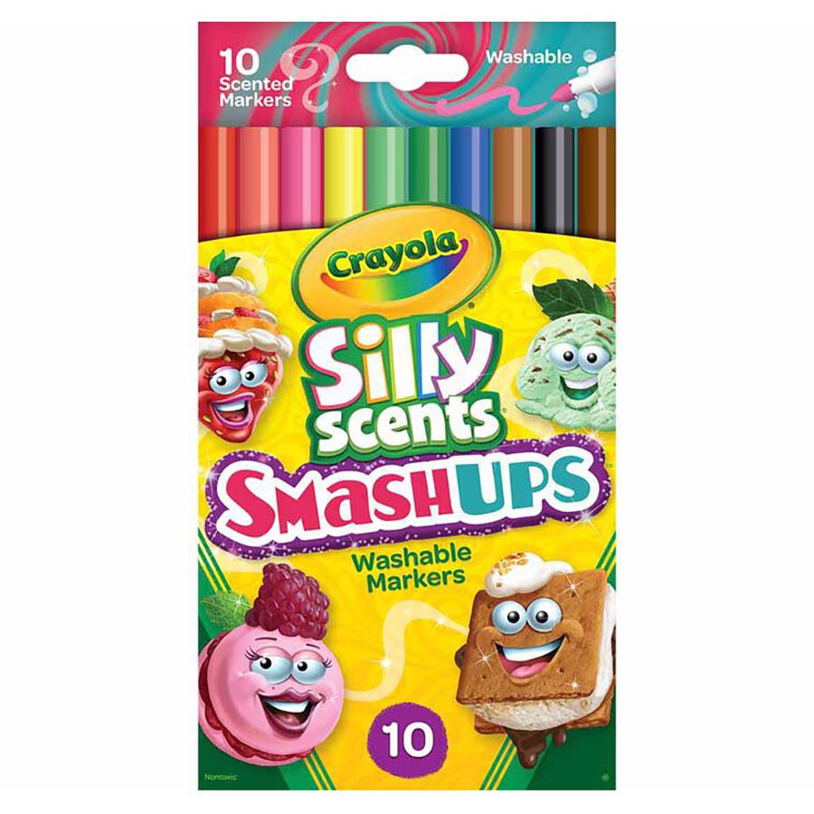 Crayola Silly Scents Smash Ups Washable Markers - Shop Markers at H-E-B