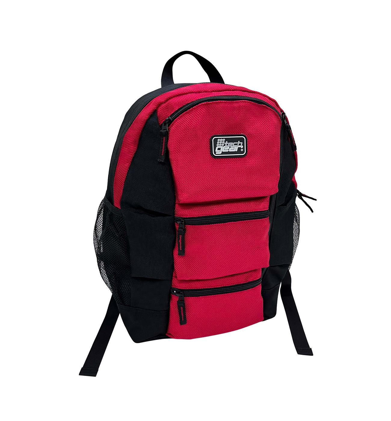 Tech Gear Downtown Backpack - Black & Red; image 2 of 3