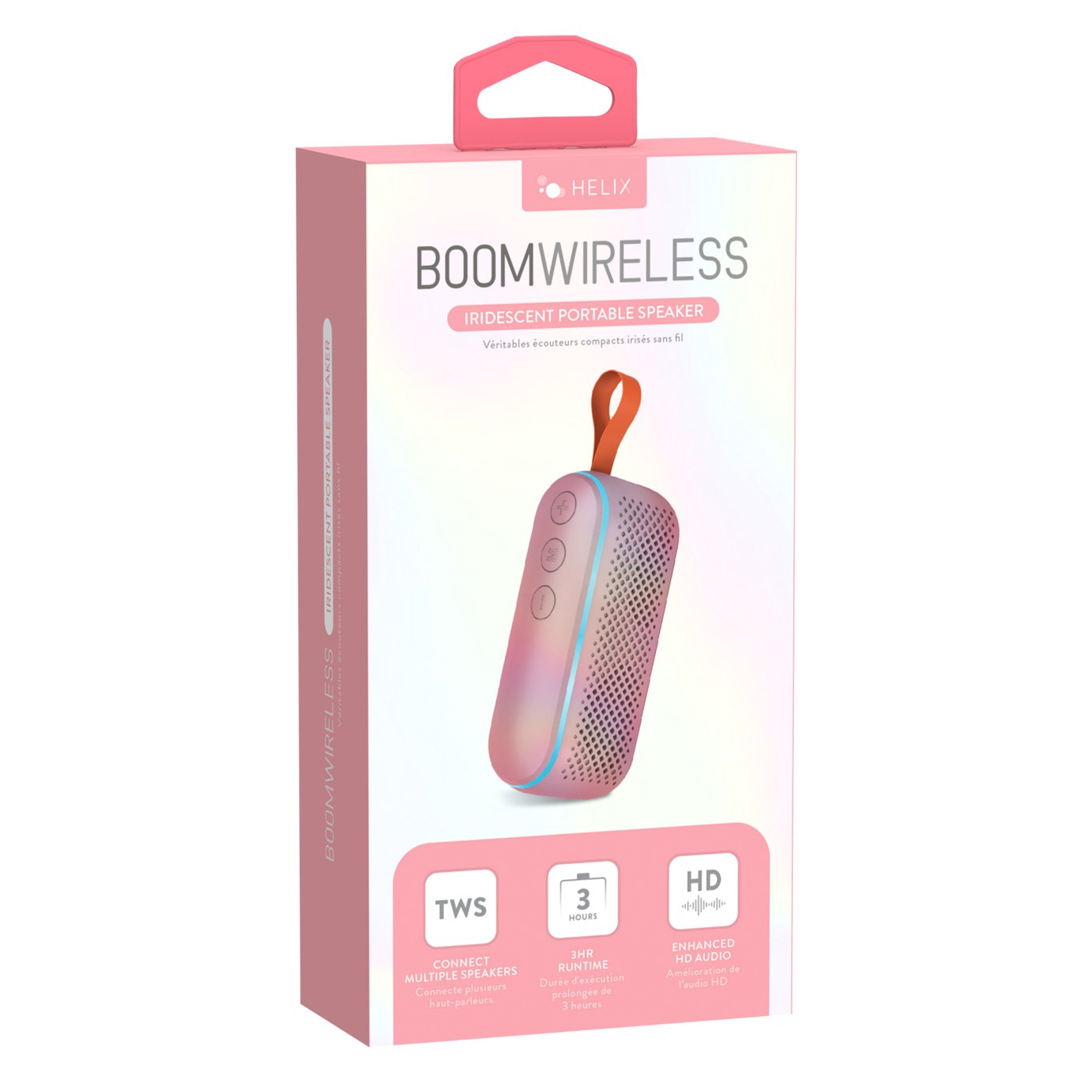 Helix BoomWireless Iridescent Portable Speaker - Pink - Shop Speakers ...