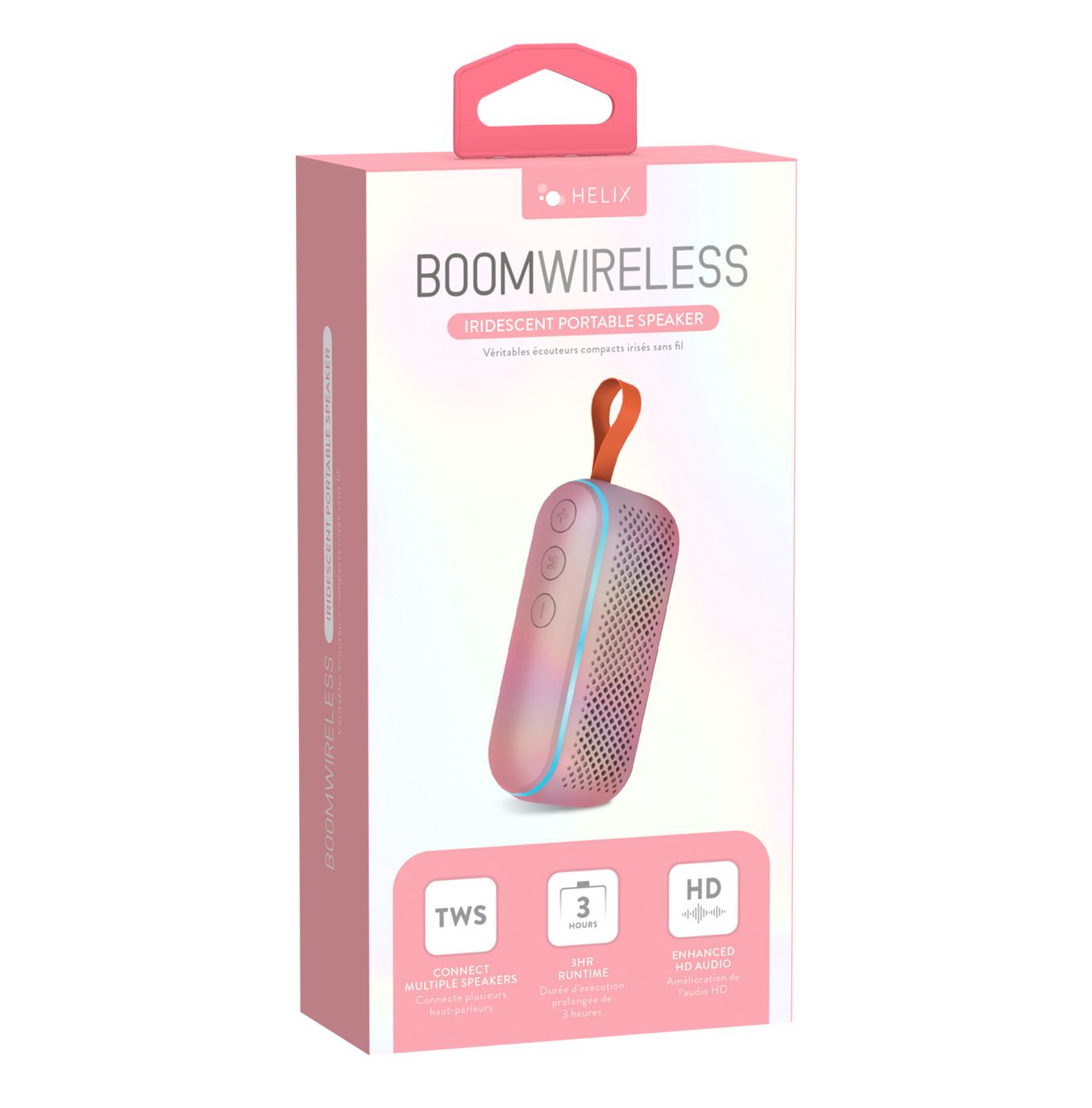 Helix BoomWireless Iridescent Portable Speaker - Pink - Shop Speakers ...