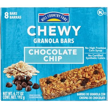 Hill Country Fare Chewy Chocolate Chip Granola Bars, 8 ct