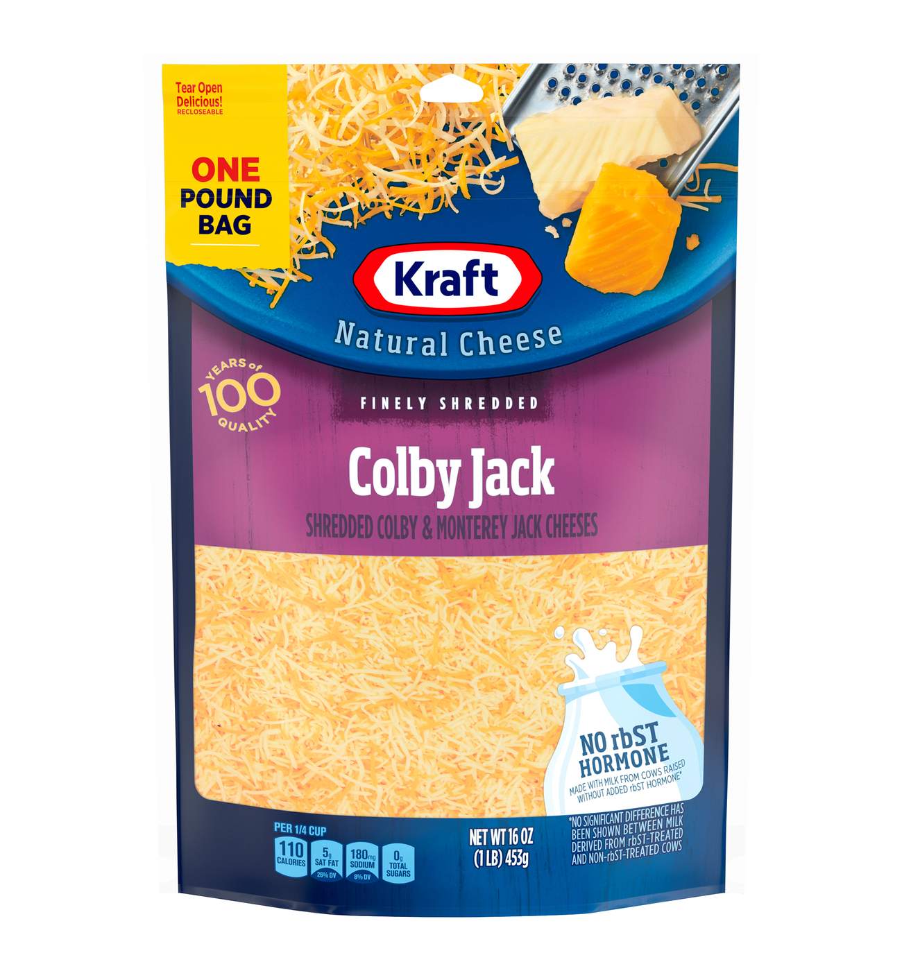 Kraft Colby & Monterey Jack Finely Shredded Cheese; image 1 of 4