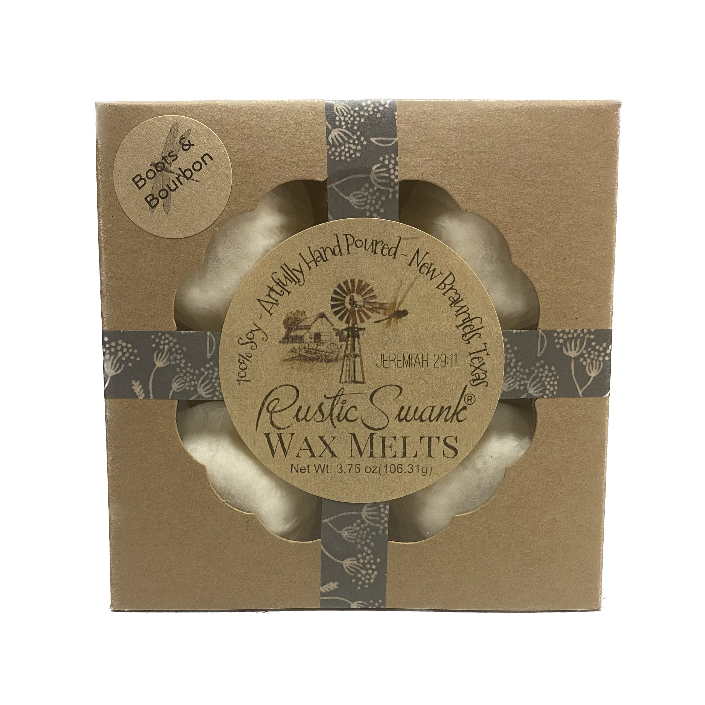 Texas Proud Rustic Swank Boots & Bourbon Wax Melts, 5 Ct Shop Scented