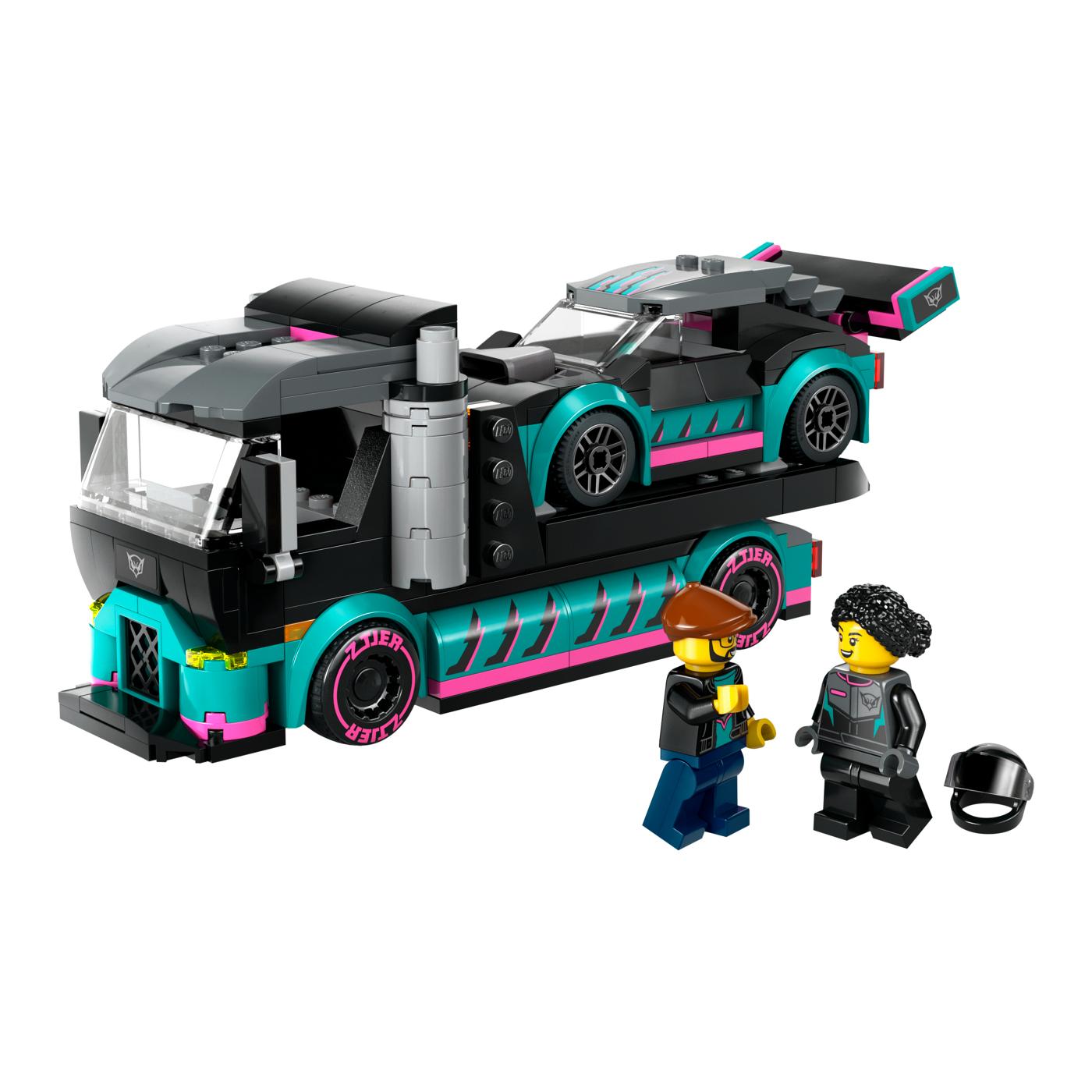 LEGO City Race Car & Car Carrier Truck Set; image 2 of 2