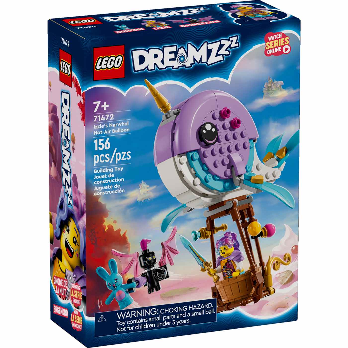 LEGO DREAMZzz Izzie's Narwhal Hot-Air Balloon Set; image 1 of 2