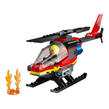 LEGO City Fire Rescue Helicopter Set, 85 pc