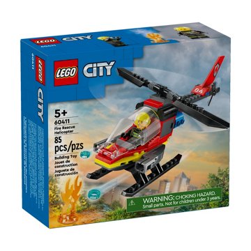 LEGO City Fire Rescue Helicopter Set, 85 pc