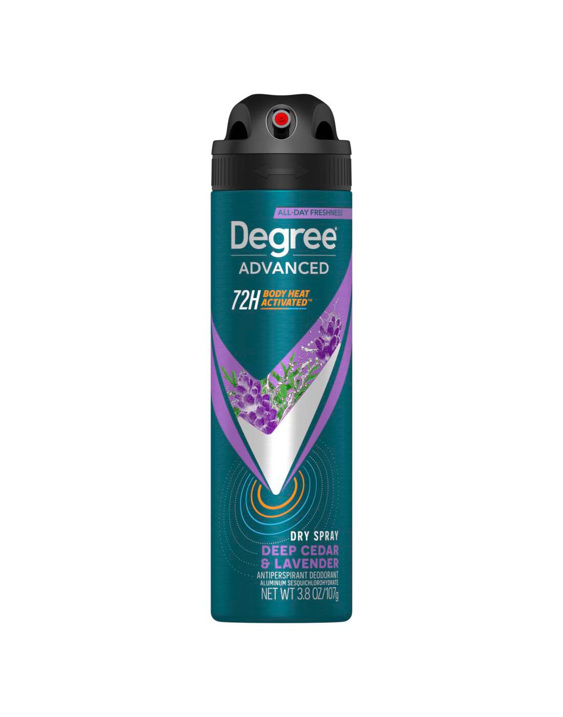 Degree Men Antiperspirant Deodorant Dry Spray - Deep Cedar & Lavender; image 1 of 2