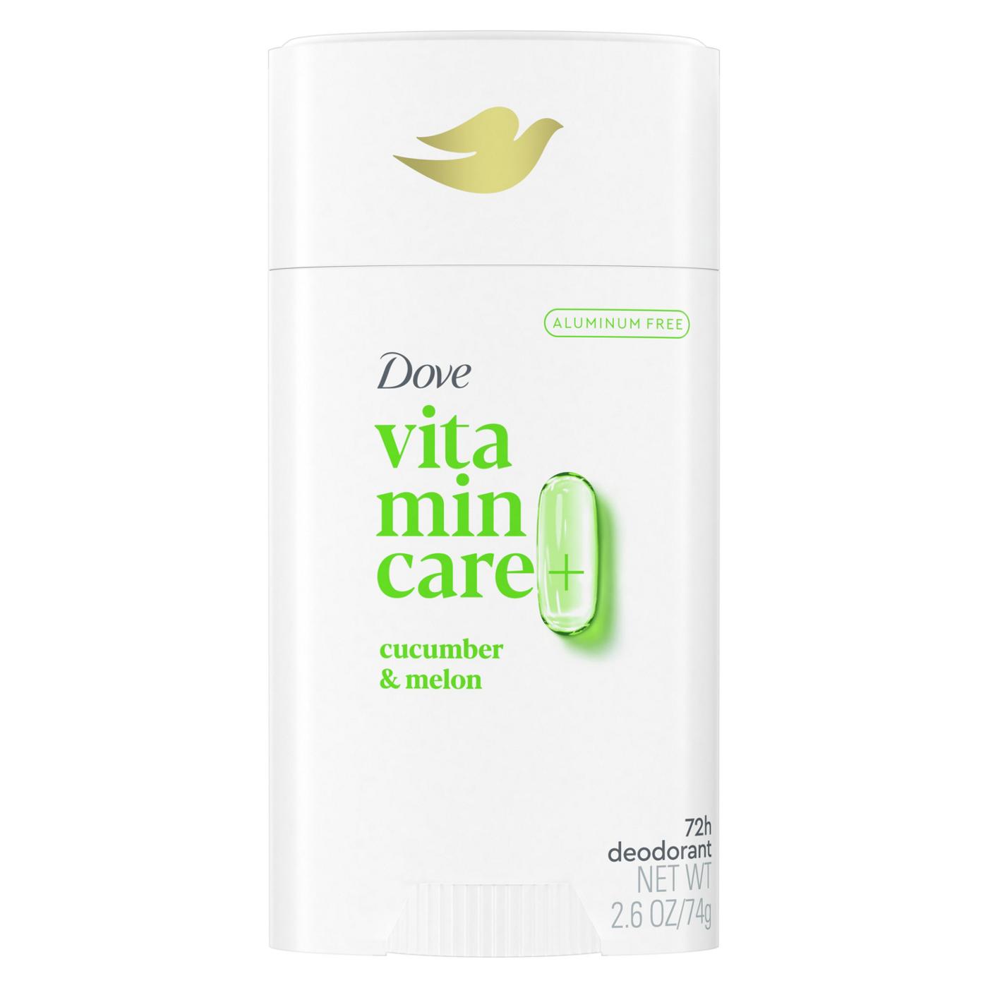 Dove Vitamin Care+ Deodorant - Cucumber & Melon; image 1 of 4