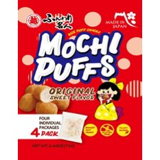 mochi Echigo Seika Original Sweet Flavor Mochi Puffs, 4 ct