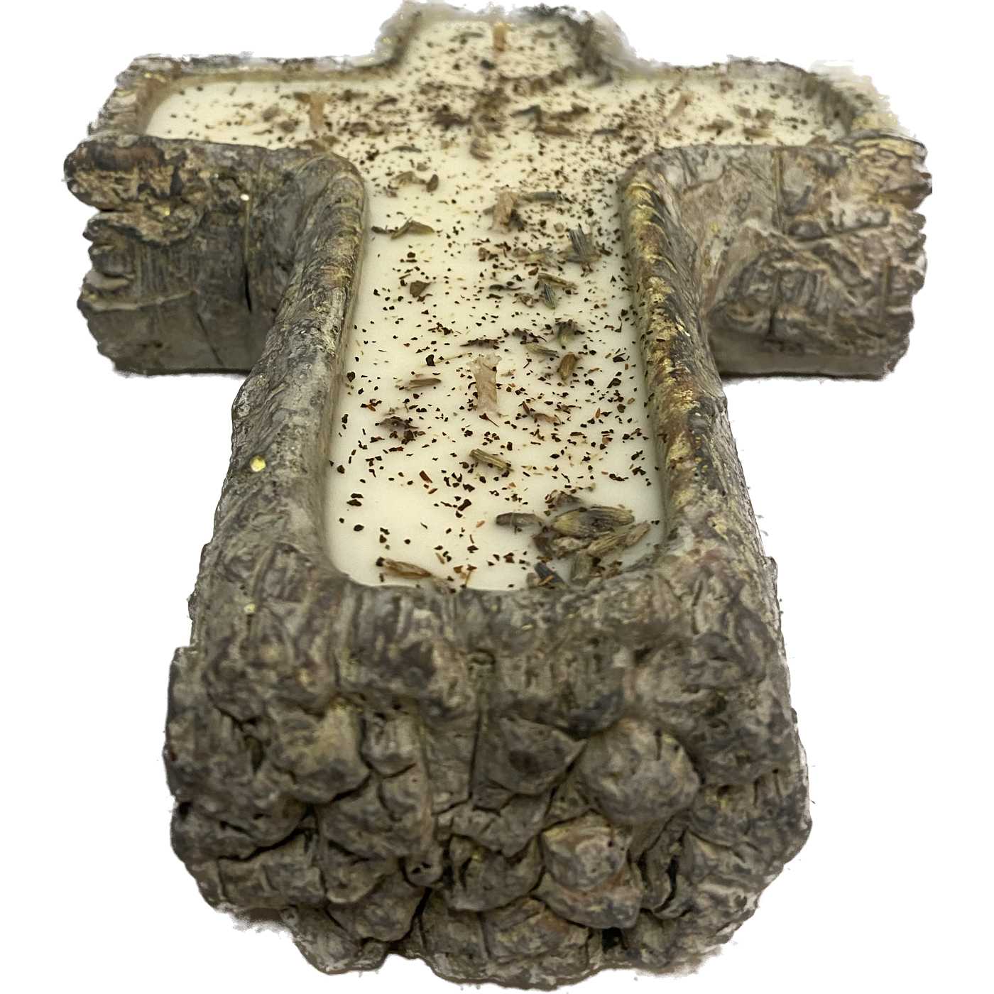 Texas Proud Rustic Swank Lavender Scented Small Cross Candle; image 3 of 3