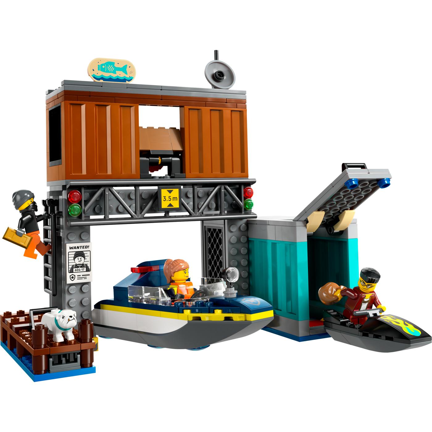 LEGO City Police Speedboat & Crooks' Hideout Set; image 1 of 2