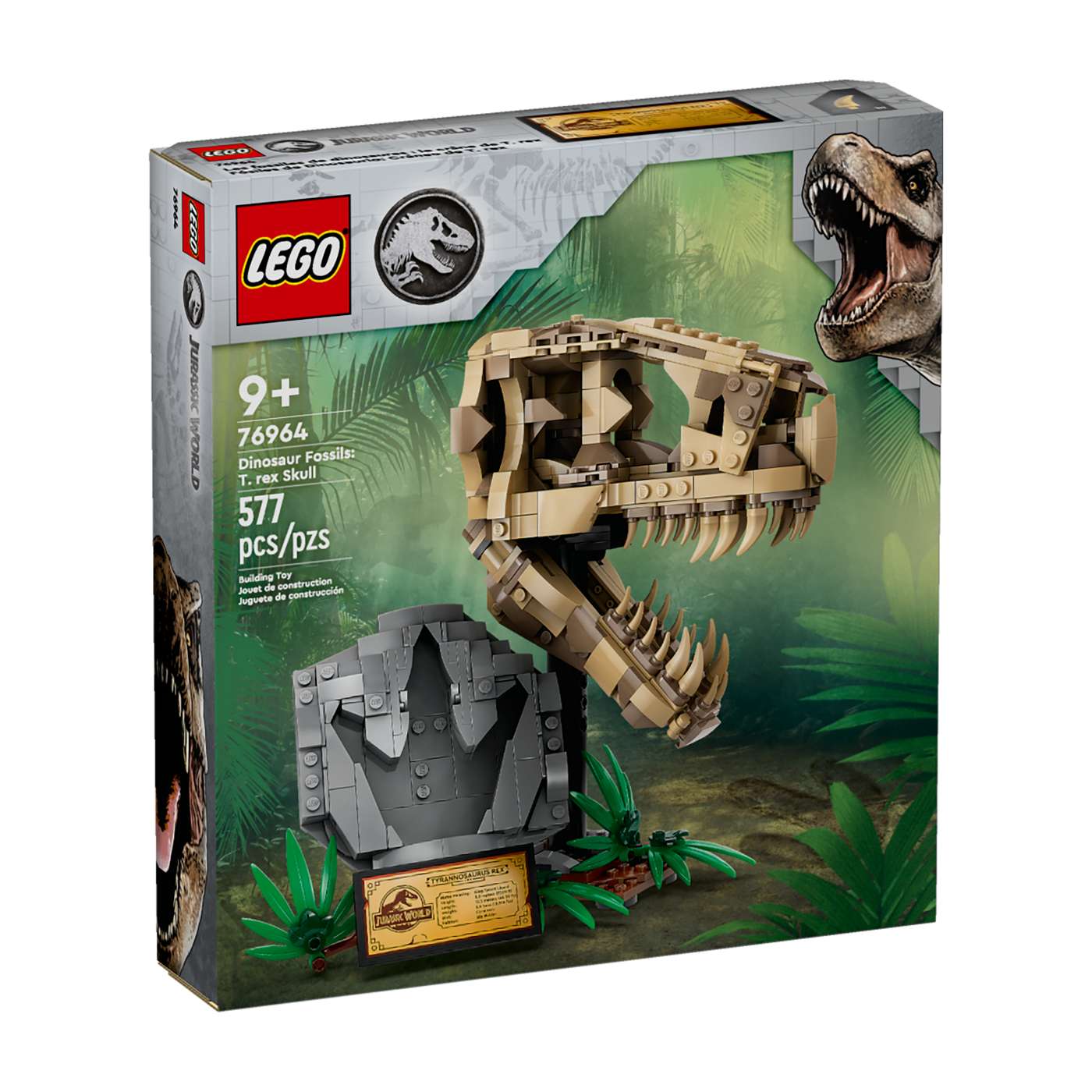 LEGO Jurassic World Dinosaur Fossils: T.rex Skull Set; image 2 of 2
