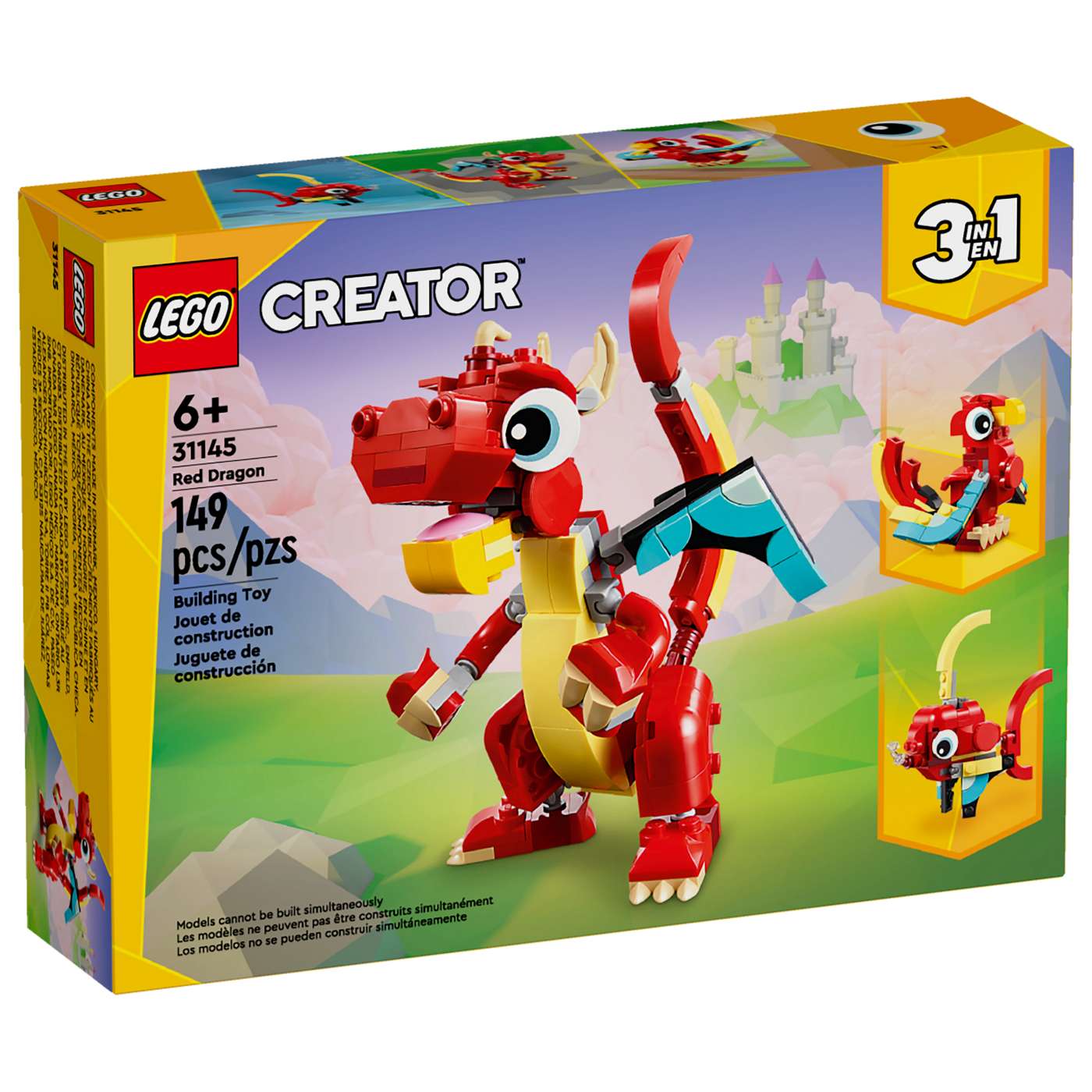 LEGO Creator 3-in-1 Red Dragon Set; image 1 of 2
