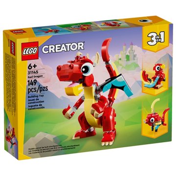 LEGO Creator 3-in-1 Red Dragon Set, 149 pc