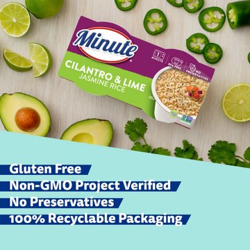 Minute Ready to Serve Cilantro Lime Jasmine Rice, 2 ct