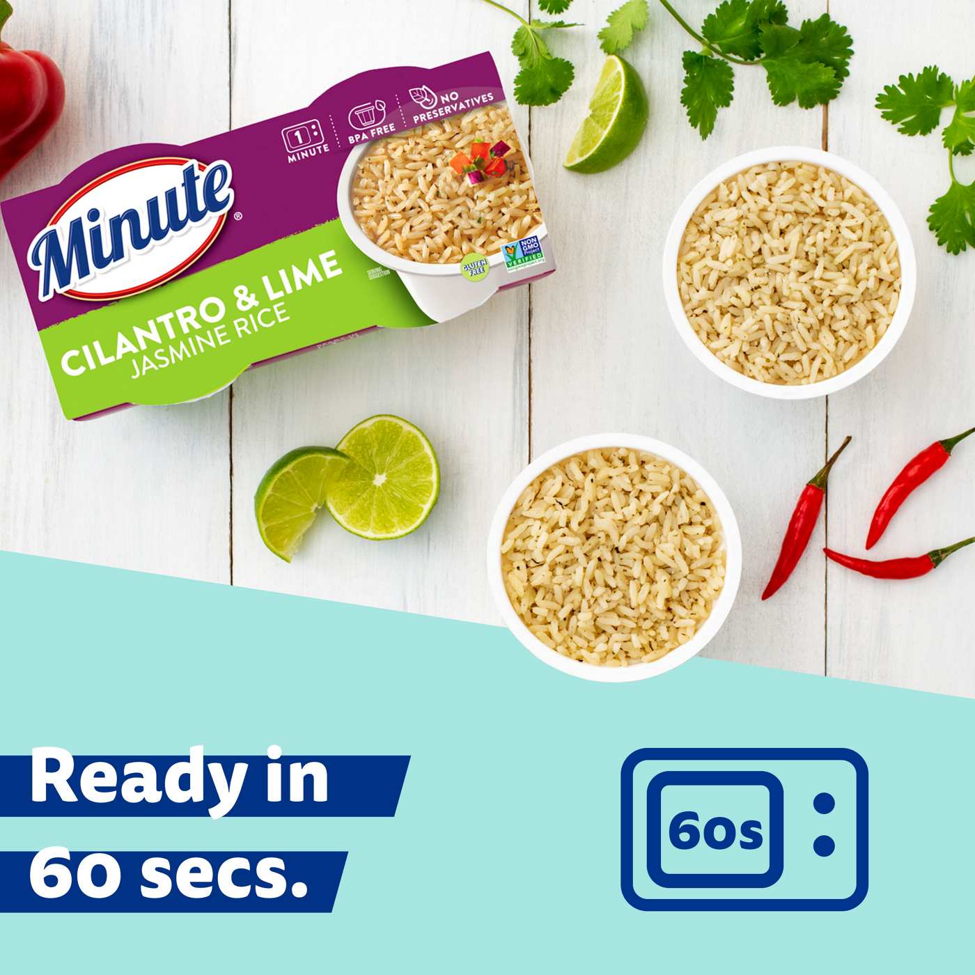 Minute Ready to Serve Cilantro Lime Jasmine Rice; image 6 of 6