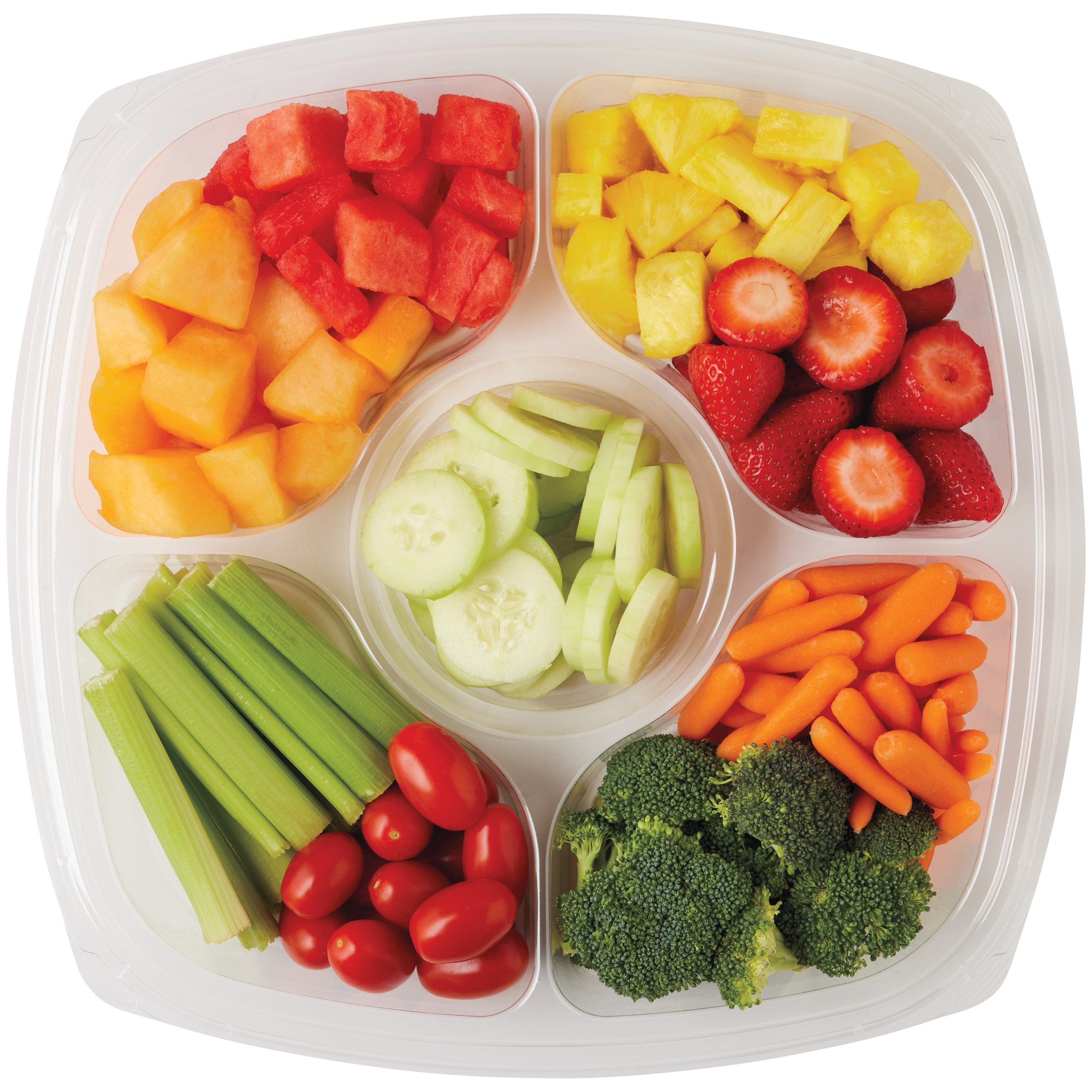 H-E-B Jumbo Fresh Fruit & Veggie Party Tray - Shop Standard party trays