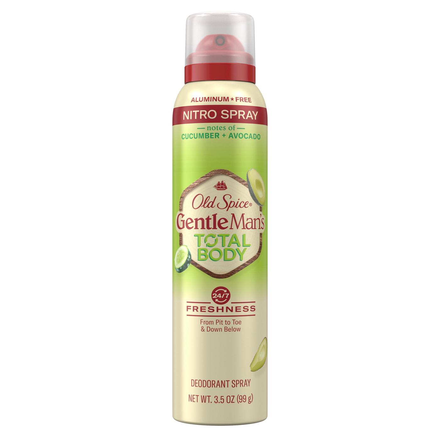 Old Spice Gentleman's Total Body Deodorant Spray - Cucumber + Avocado; image 10 of 10