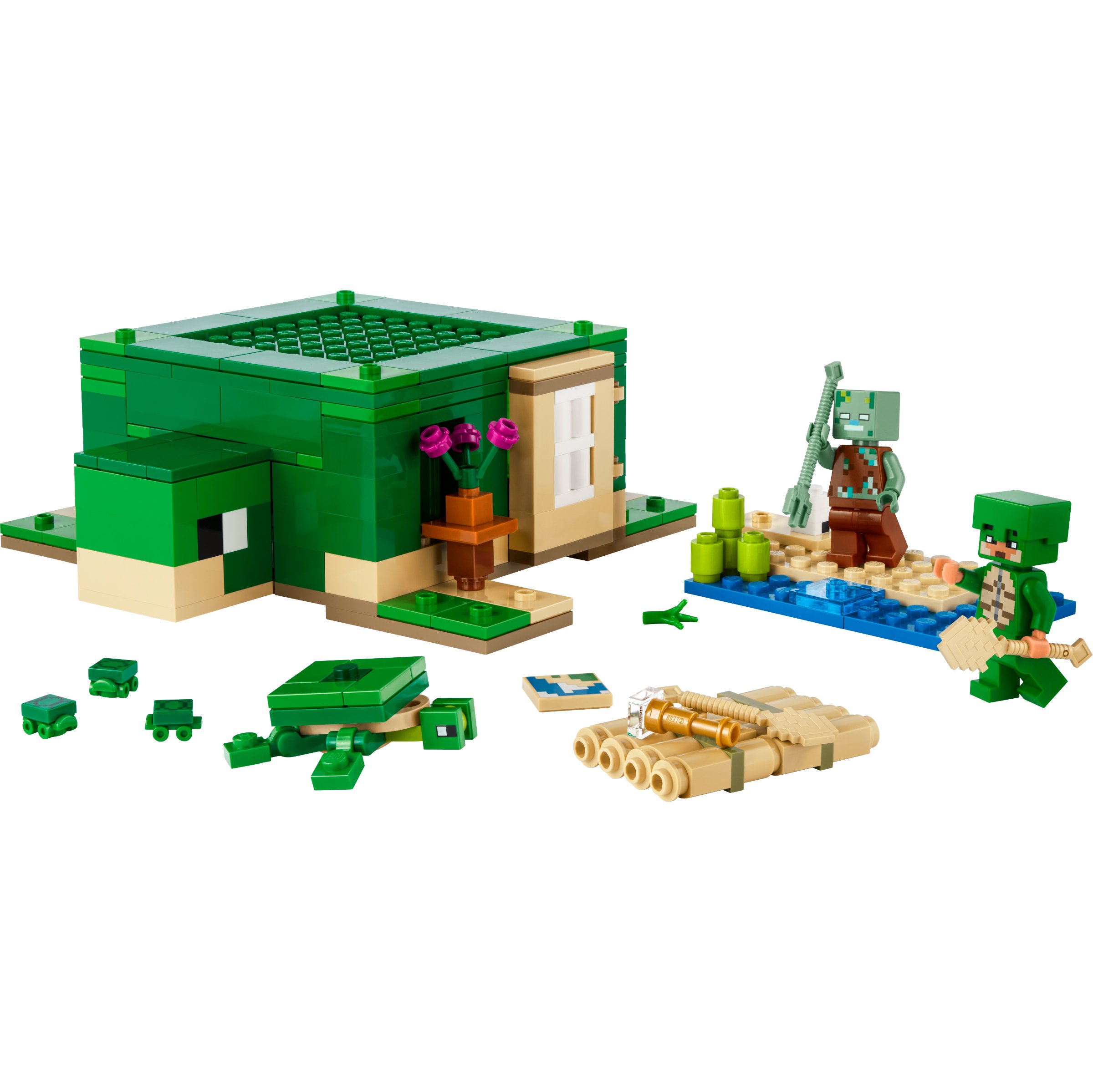 Lego Minecraft The Turtle Beach House Set Shop Lego And Building Blocks At H E B 6738