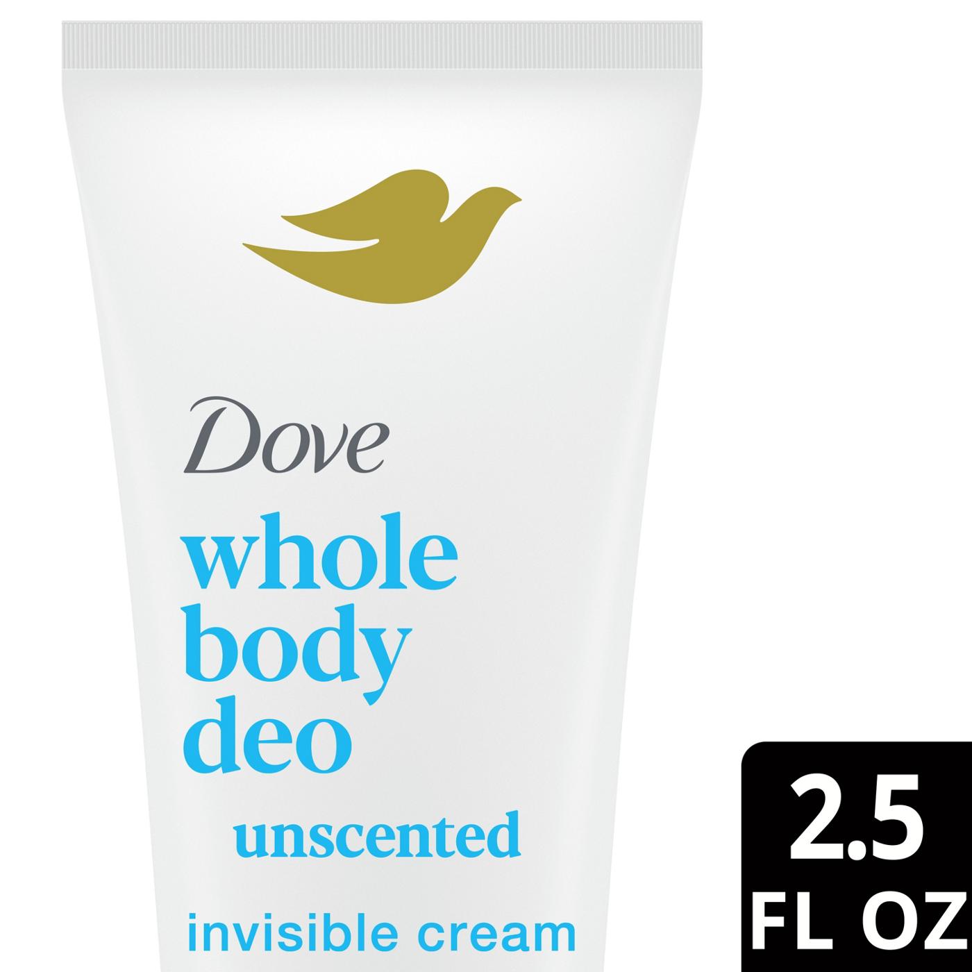Dove Whole Body Deo Cream Unscented Shop Deodorant & antiperspirant