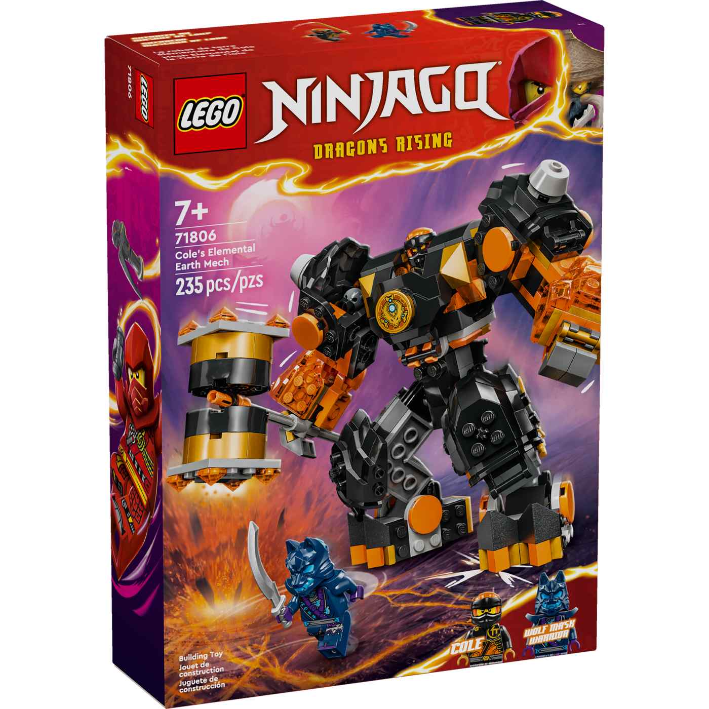 LEGO NINJAGO Cole's Elemental Earth Mech Set; image 2 of 2