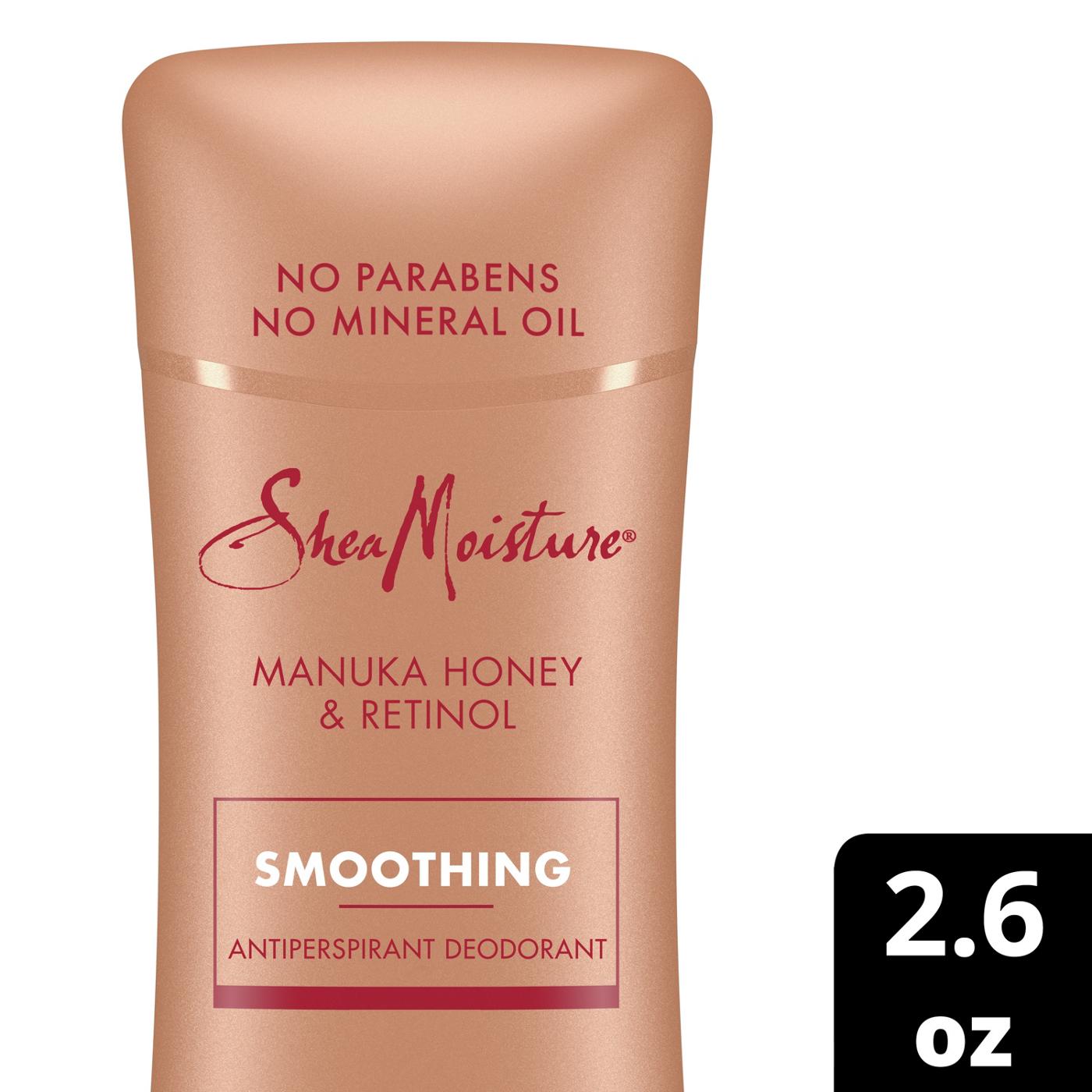 SheaMoisture Smoothing Antiperspirant Deodorant - Manuka Honey & Retinol; image 2 of 9