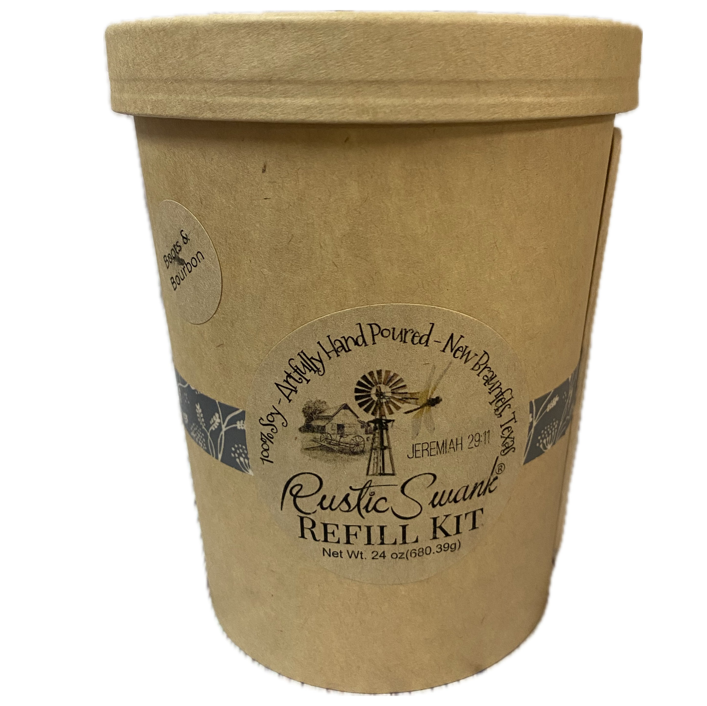 Texas Proud Rustic Swank Boots & Bourbon Candle Refill Kit Shop