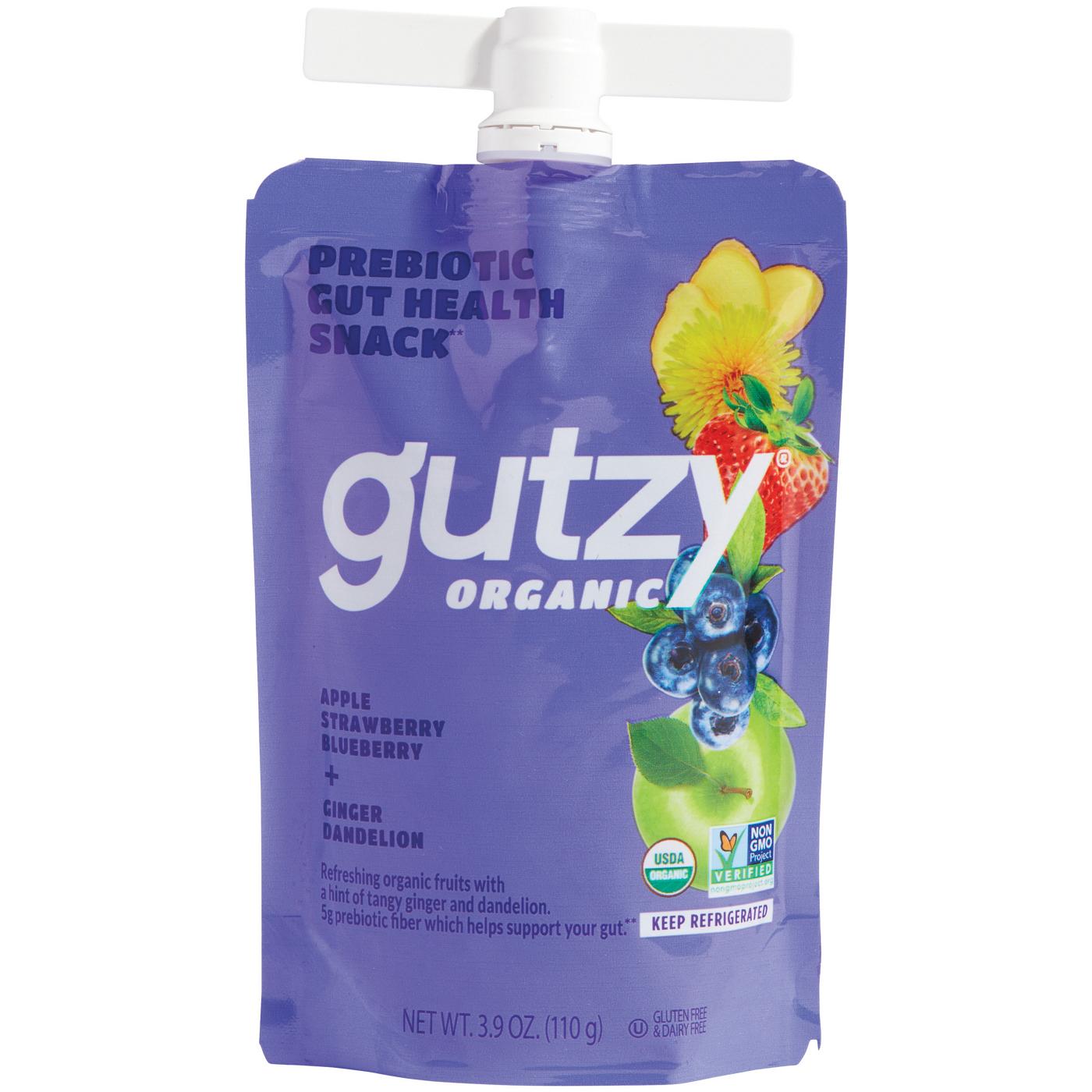 Gutzy Organic Apple Strawberry & Blueberry Gut Health Botanical Snack; image 1 of 2