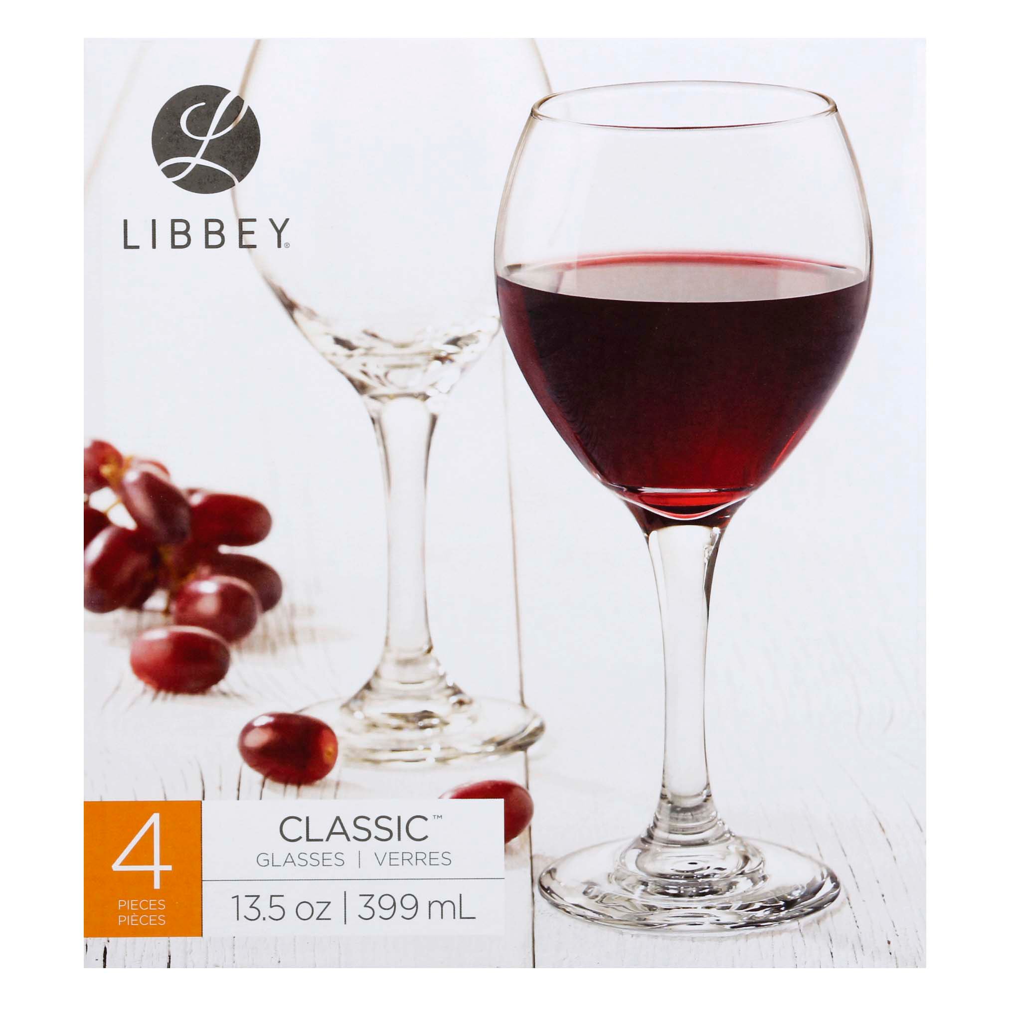 Libbey Classic Wine Glass Set, 4 Pk - Shop Glasses & mugs at H-E-B