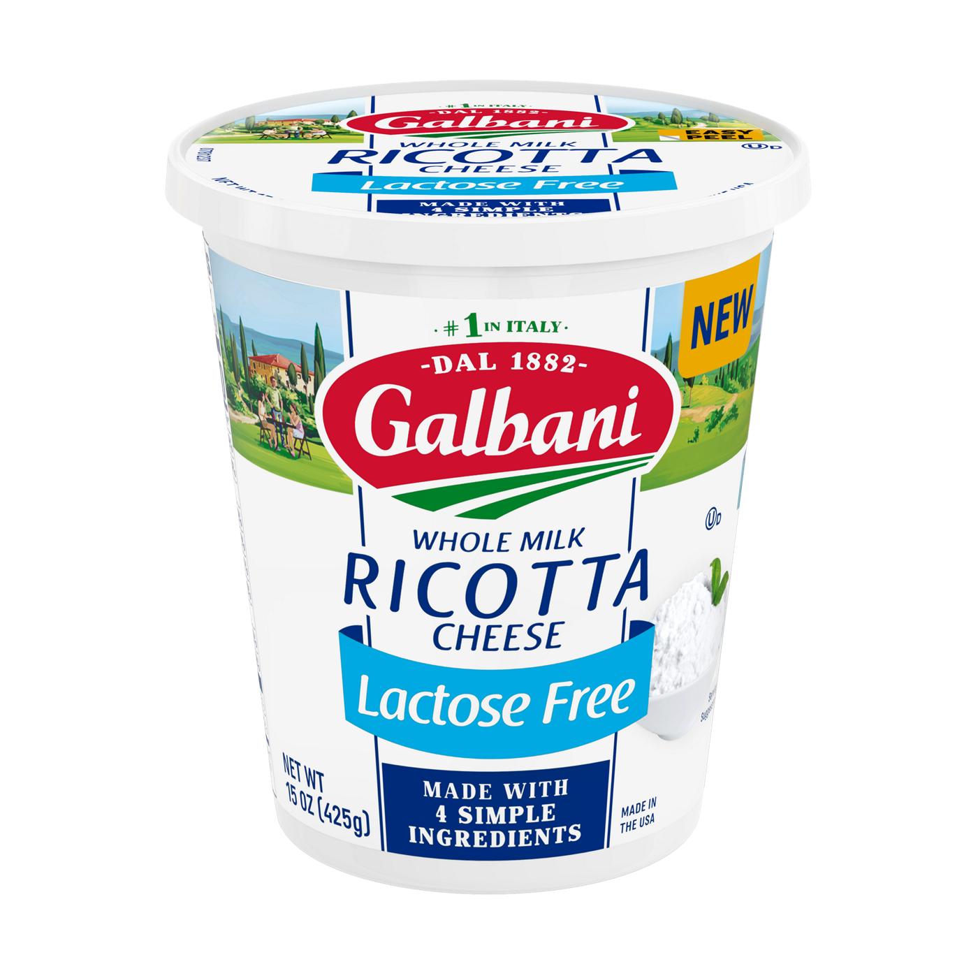 Galbani Lactose Free Whole Milk Ricotta Cheese; image 1 of 3