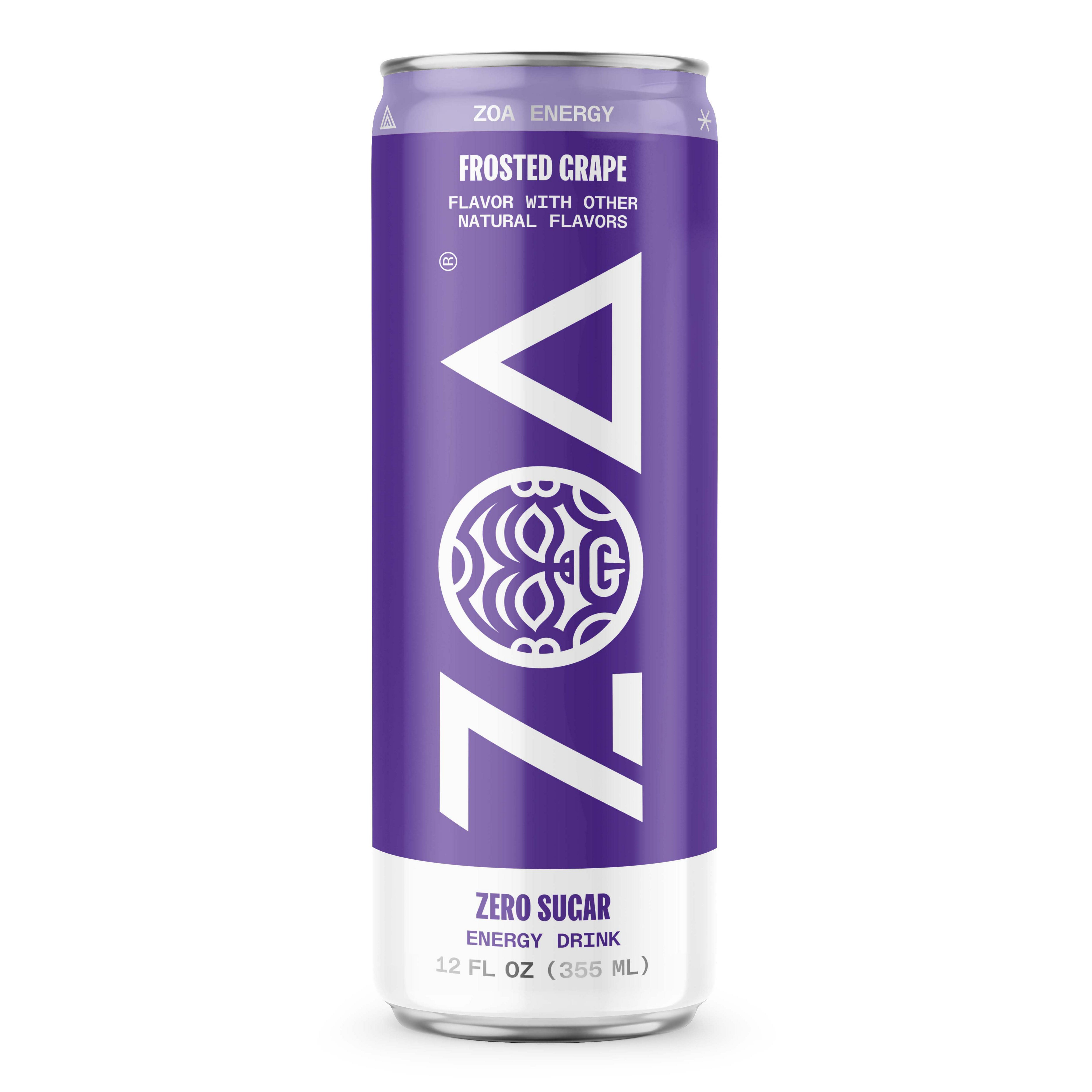 ZOA Zero Sugar Energy Drink Frosted Grape Shop Diet & fitness at HEB