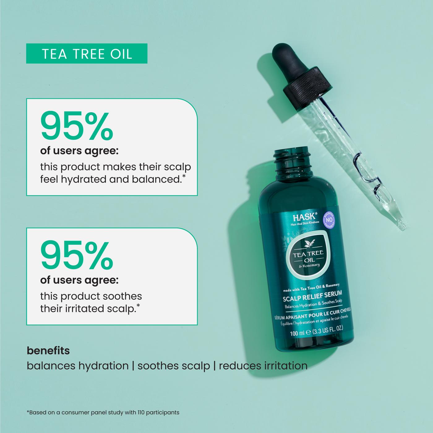 HASK Tea Tree Oil & Rosemary Scalp Relief Serum; image 3 of 5