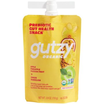 Gutzy Organic Prebiotic Snack - Apple Pineapple & Passion Fruit, 3.9 oz
