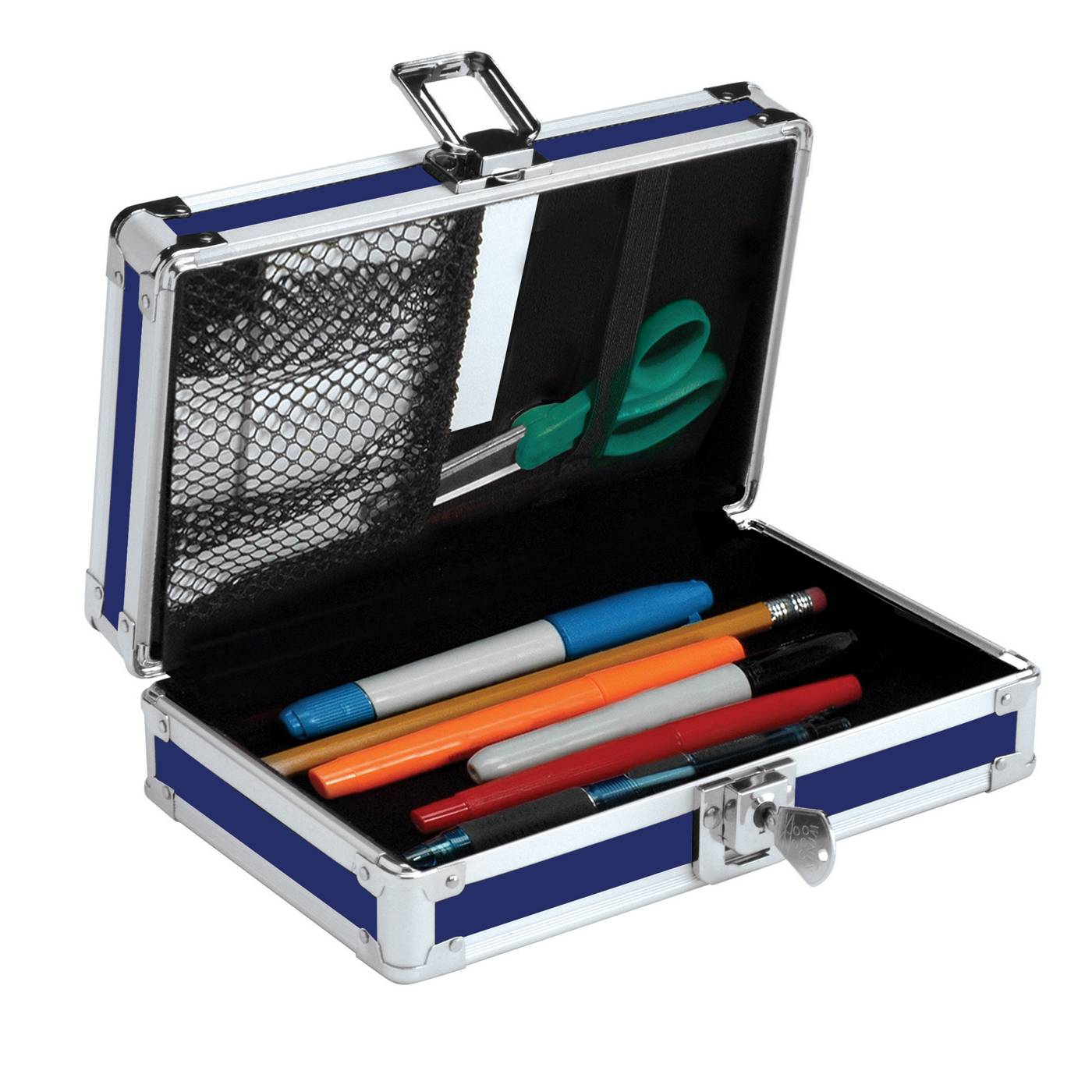 Vaultz 3D Locking Pencil Box - Sharks; image 3 of 4