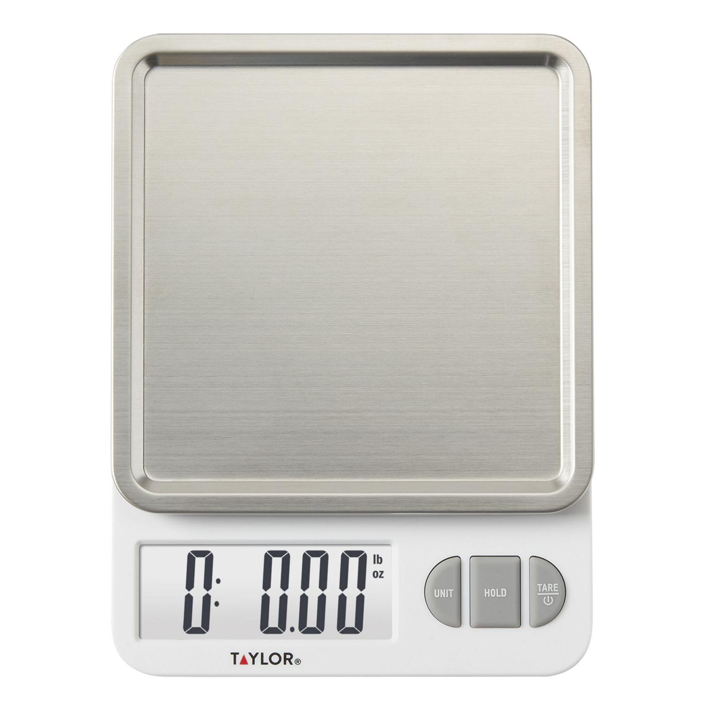 Taylor Stainless Steel Digital Kitchen Scale; image 2 of 3