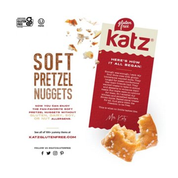 Katz Gluten Free Soft Pretzel Nuggets, 5.5 oz