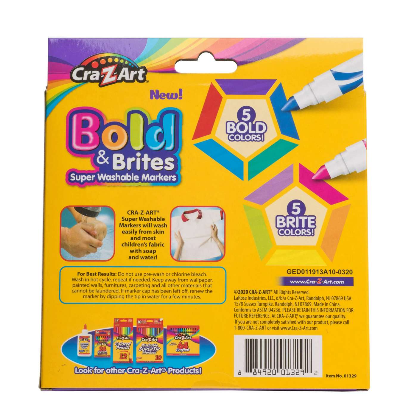 Cra-Z-Art Bold & Brites Super Washable Markers; image 3 of 5