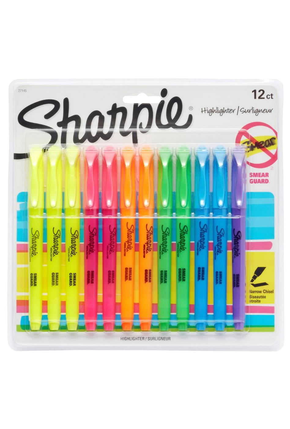 Sharpie Narrow Chisel Tip Pocket Highlighters - Assorted Ink; image 1 of 3