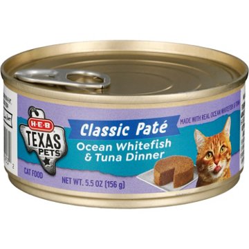 H-E-B Texas Pets Classic Paté Wet Cat Food – Ocean Whitefish & Tuna