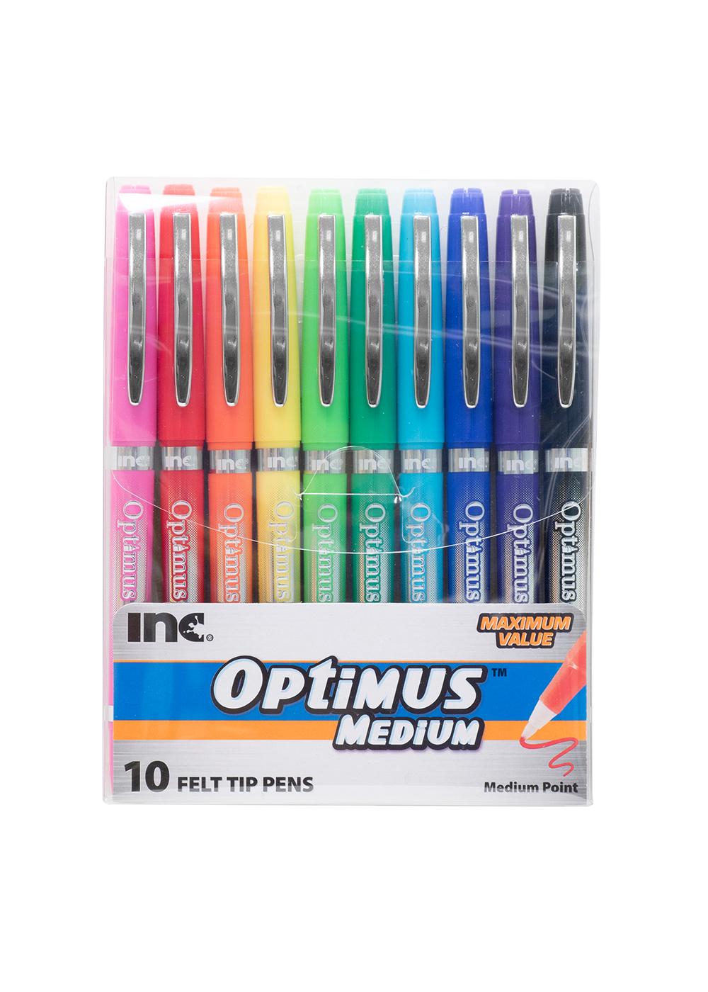 Inc Optimus Medium Felt Tip Pens - Assorted Ink; image 1 of 3